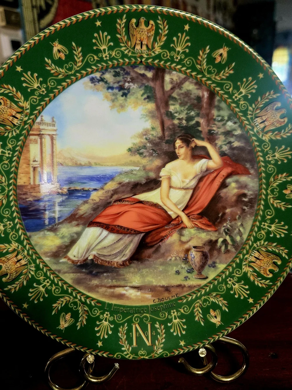 vintage limited-edition D'Arceau Limoges Porcelain Collector Plates Set Of 3